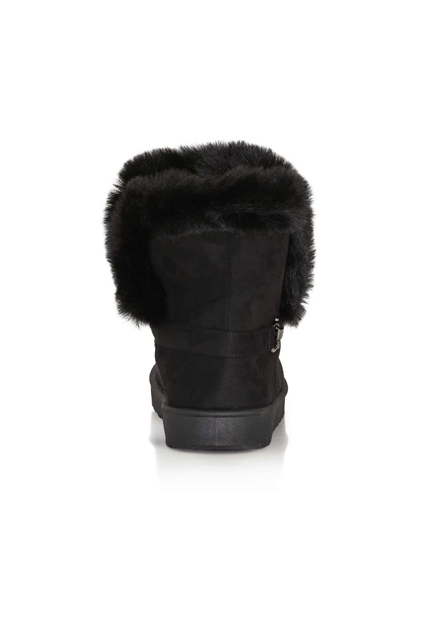 WIDE FIT Pippa Hug Boot, BLACK, alternate image number 2