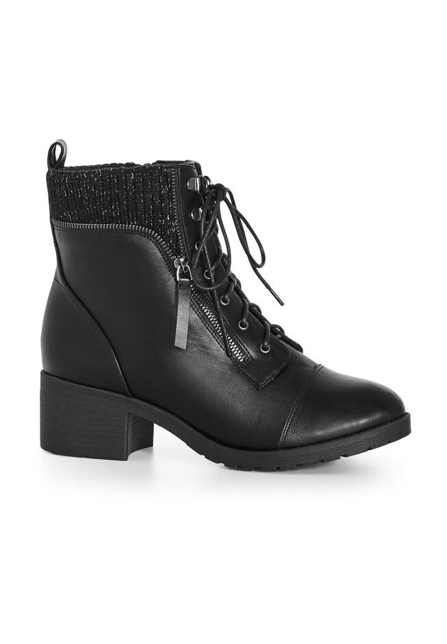 WIDE FIT Rita Ankle Boot, BLACK, hi-res image number null