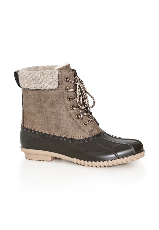 Lexi Sweater Trim Weather Boot, BROWN TAN, alternate image number null