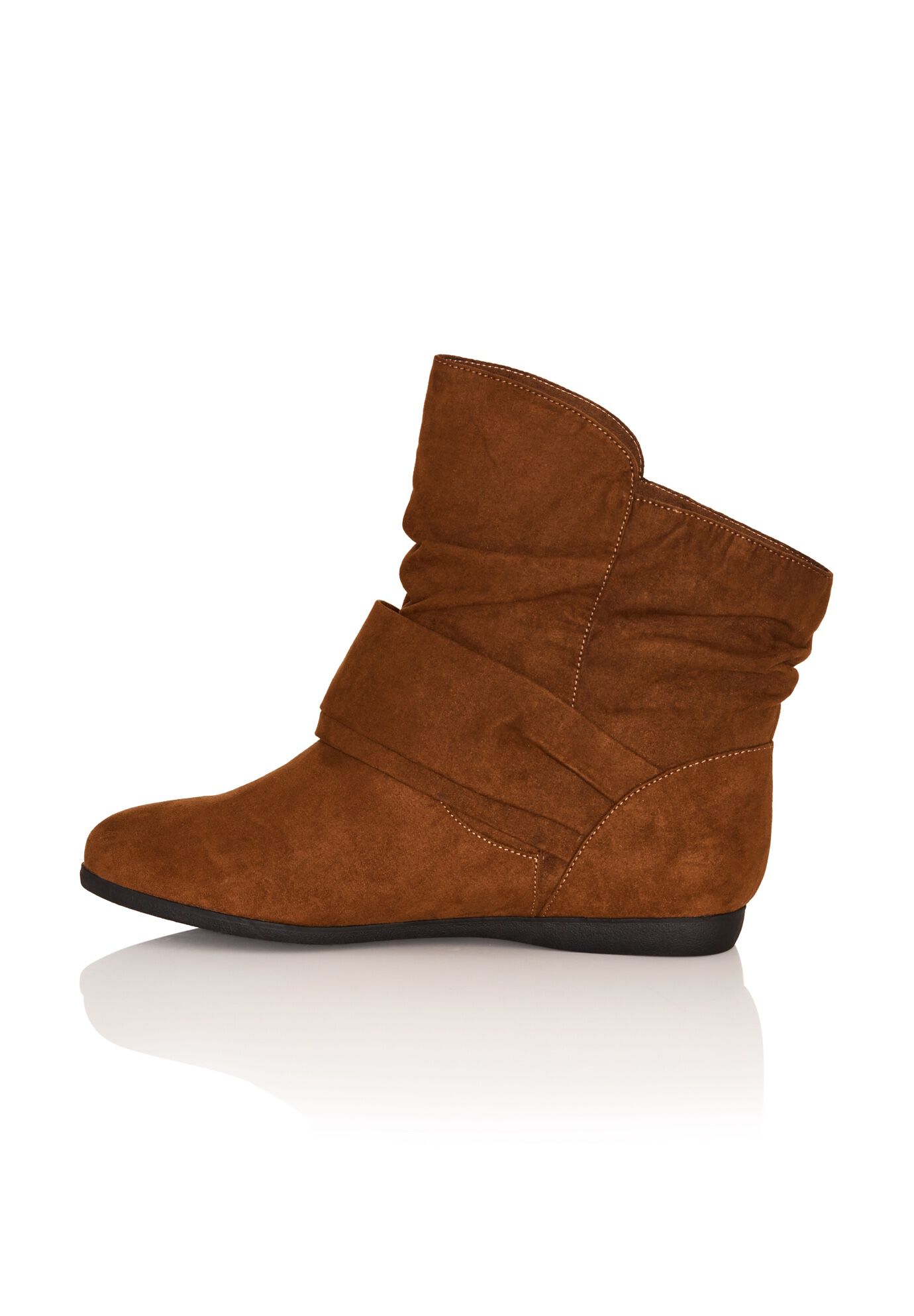 Serena Wide Width Ankle Boot, CHOCOLATE, alternate image number 2
