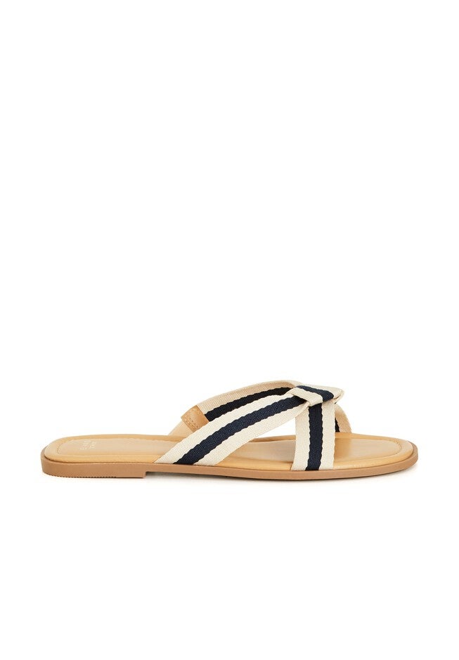 Colbie Canvas Sandal, NAVY WHITE, alternate image number null