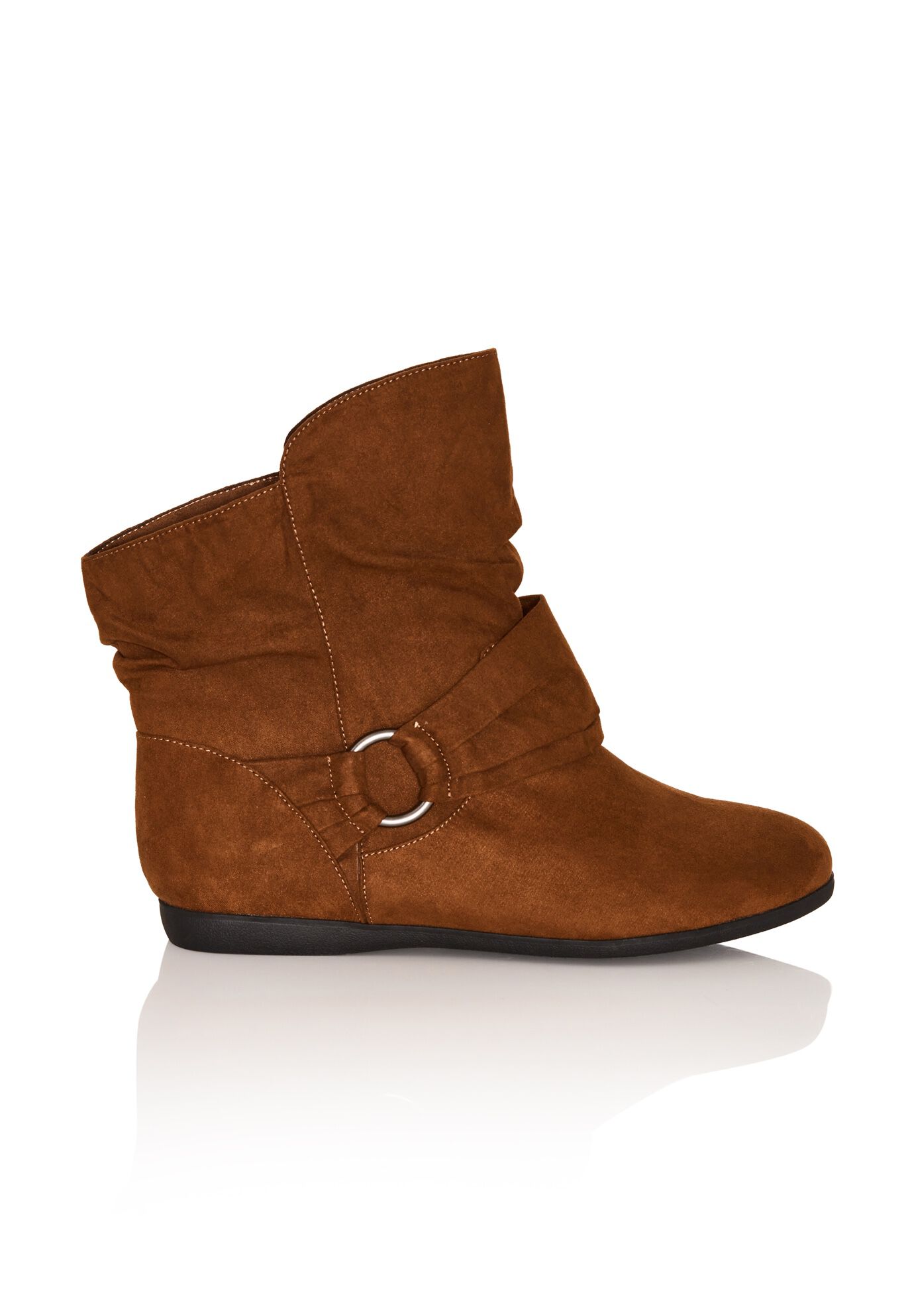 Serena Wide Width Ankle Boot, CHOCOLATE, alternate image number 3