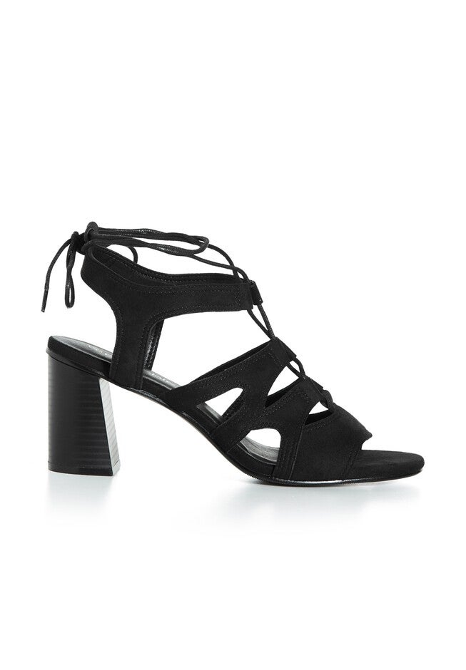 WIDE FIT Strap Lacey Heel - black, BLACK, on-hover image number null