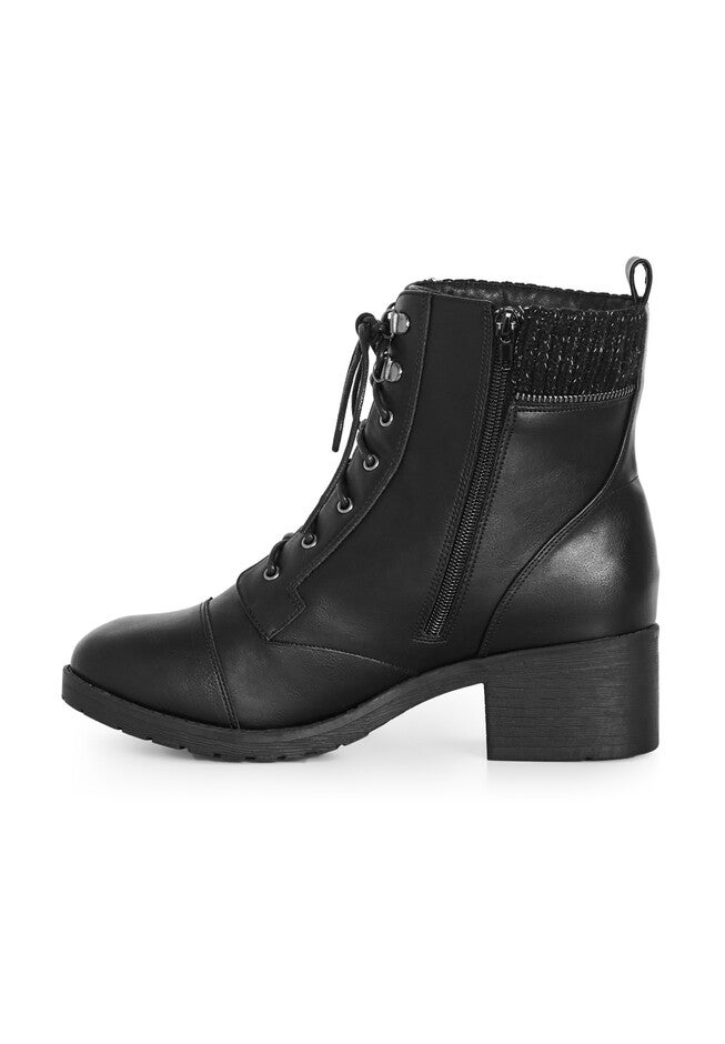 WIDE FIT Rita Ankle Boot, BLACK, alternate image number null