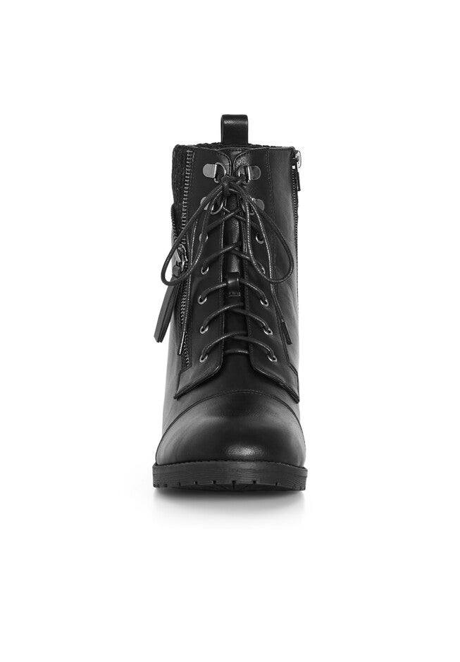 WIDE FIT Rita Ankle Boot, BLACK, alternate image number null