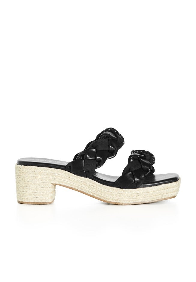 WIDE FIT Roxy Flatform Heel - black, BLACK, on-hover image number null