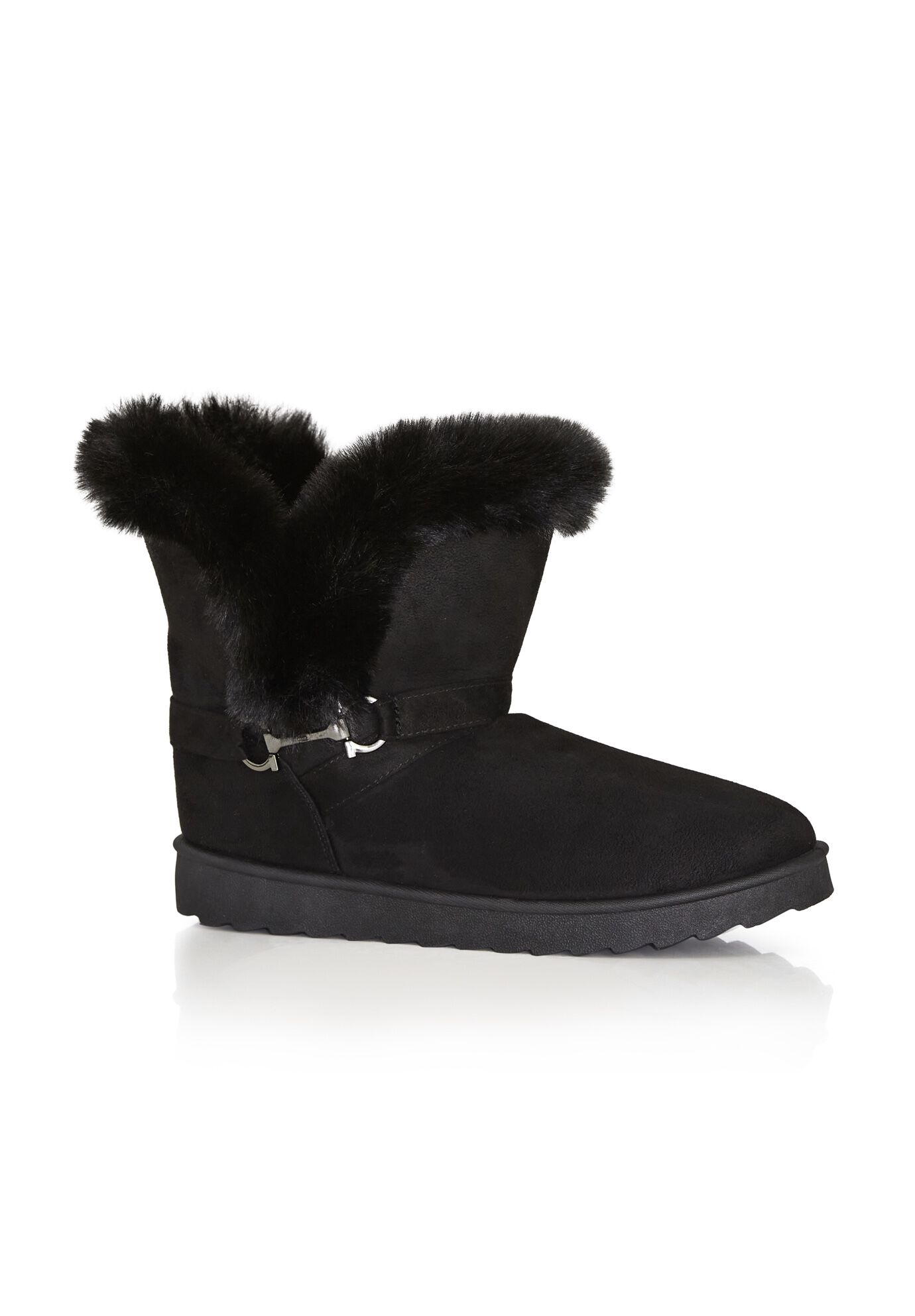 WIDE FIT Pippa Hug Boot, BLACK, hi-res image number 0
