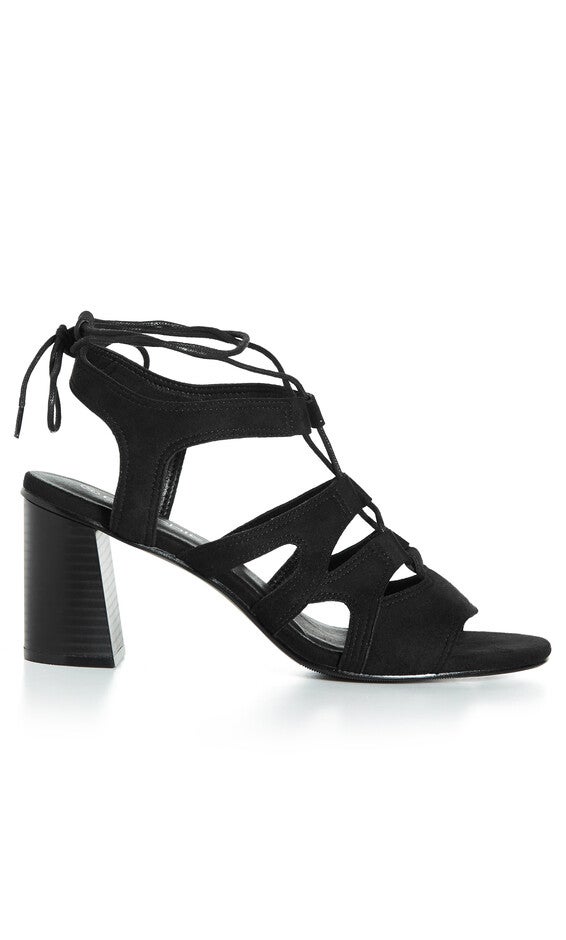 WIDE FIT Strap Lacey Heel - black, BLACK, alternate image number null