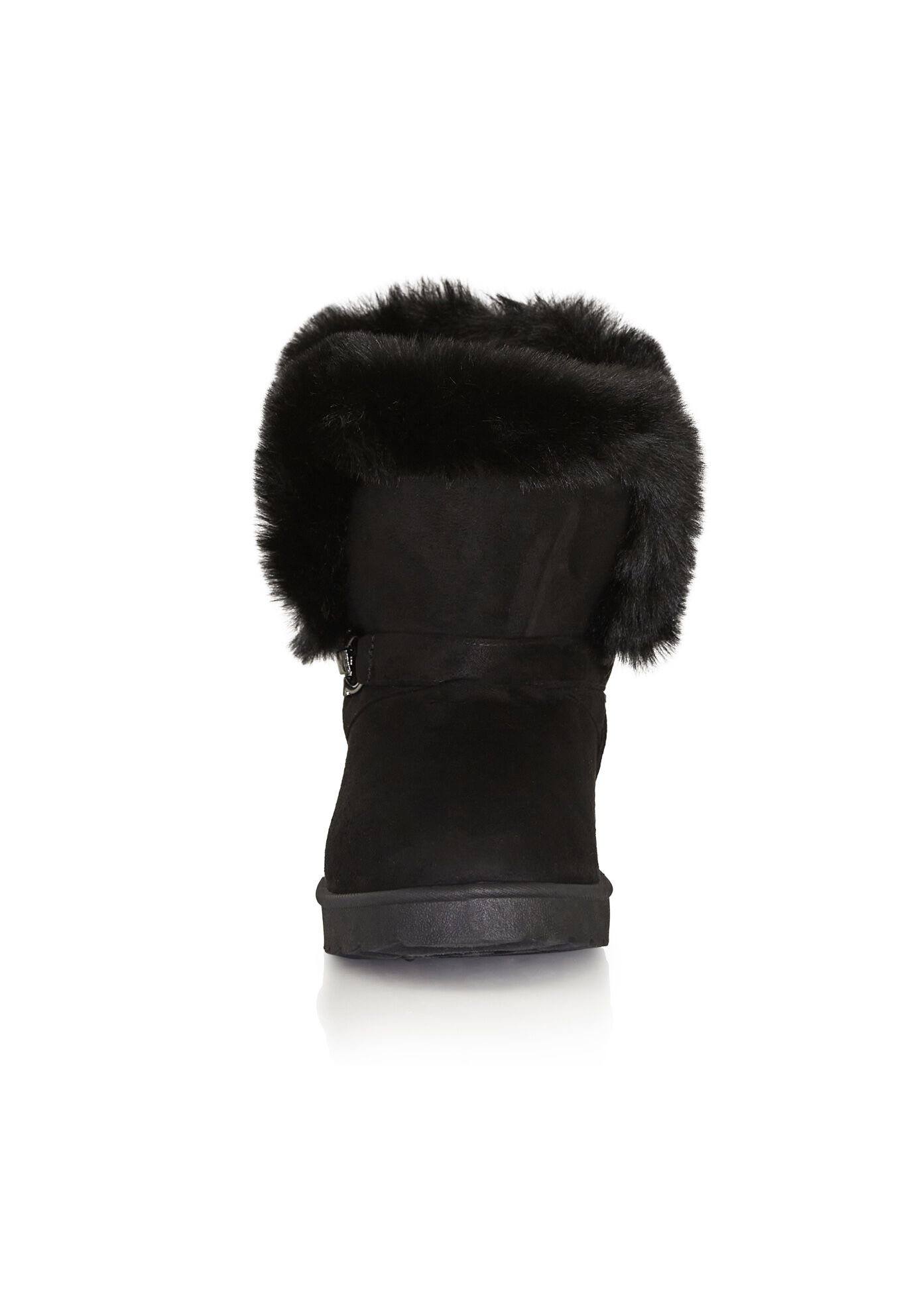WIDE FIT Pippa Hug Boot, BLACK, alternate image number 4