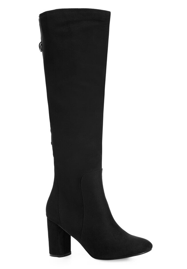 WIDE FIT Perry Knee High Boot - black, BLACK, hi-res image number 0