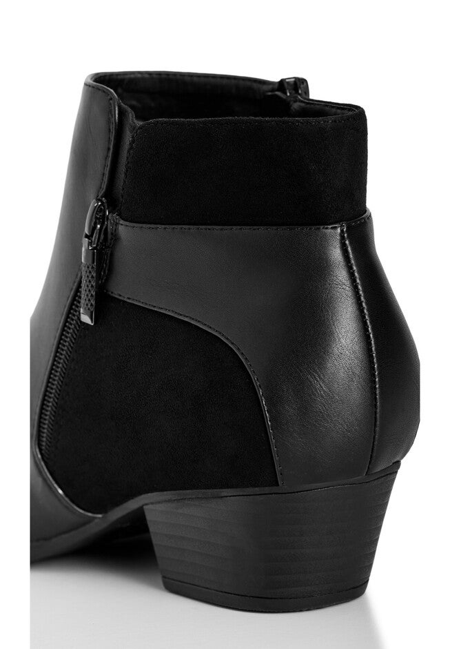 Haley Ankle Boot, BLACK, alternate image number null