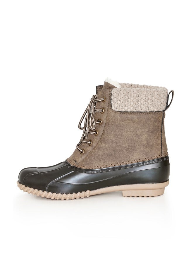 Lexi Sweater Trim Weather Boot, BROWN TAN, alternate image number null