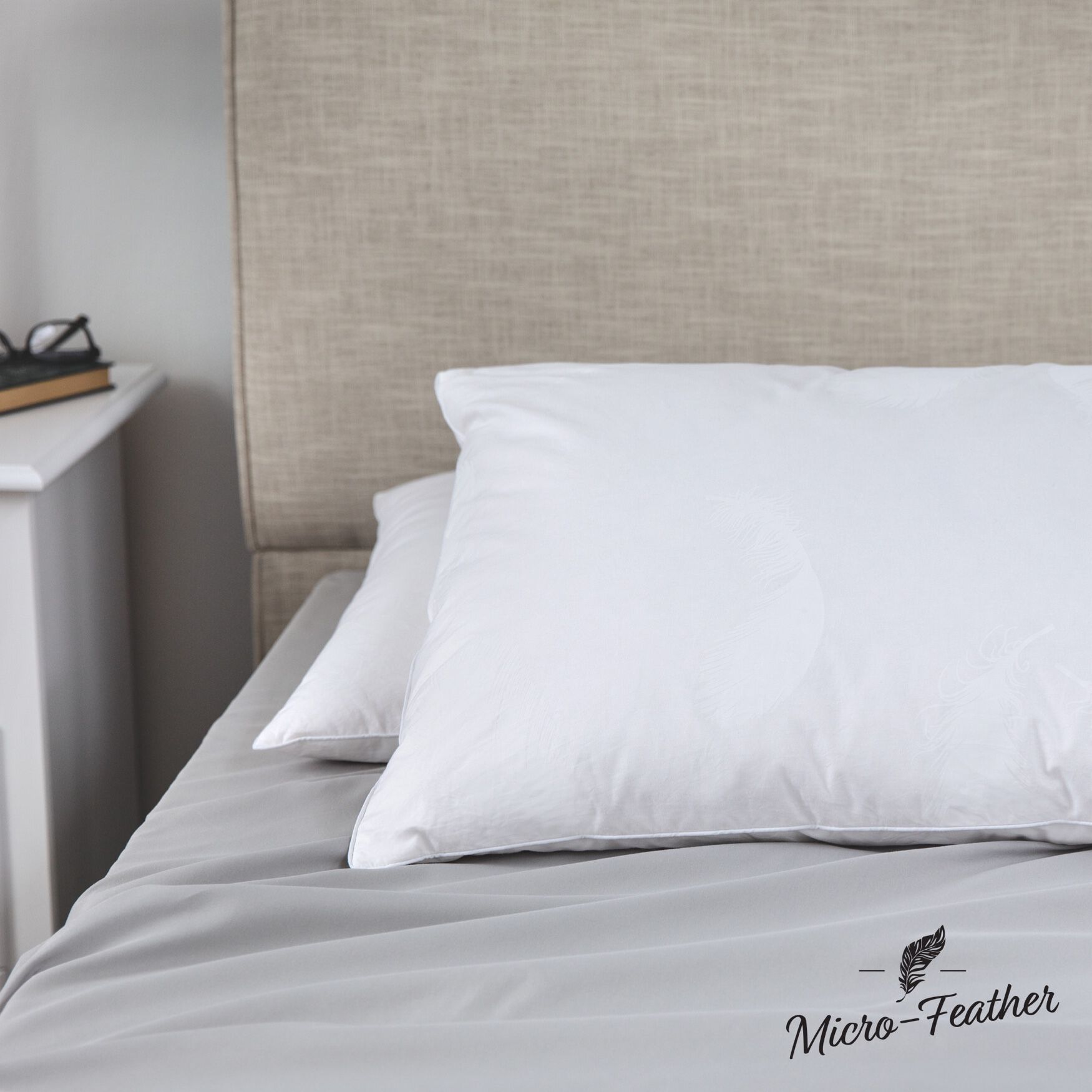 SensorPEDIC Micro-Feather Plush Pillows - 2 Pack, , alternate image number 2