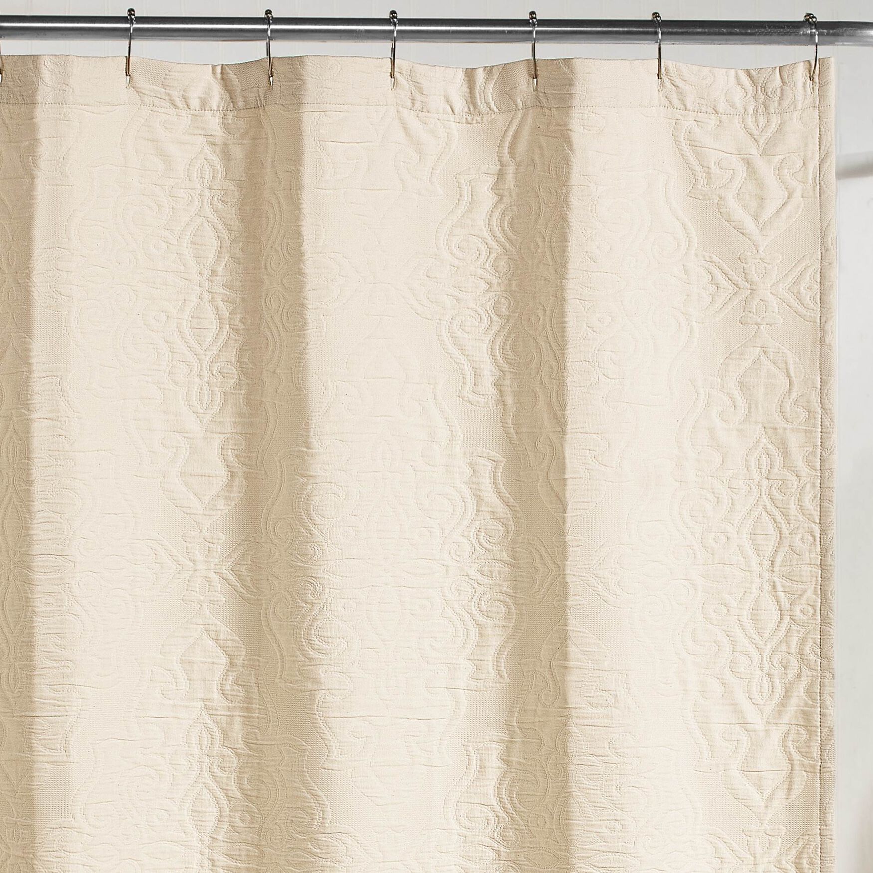 Raphaela European Matelass&eacute; Shower Curtain, , on-hover image number 1