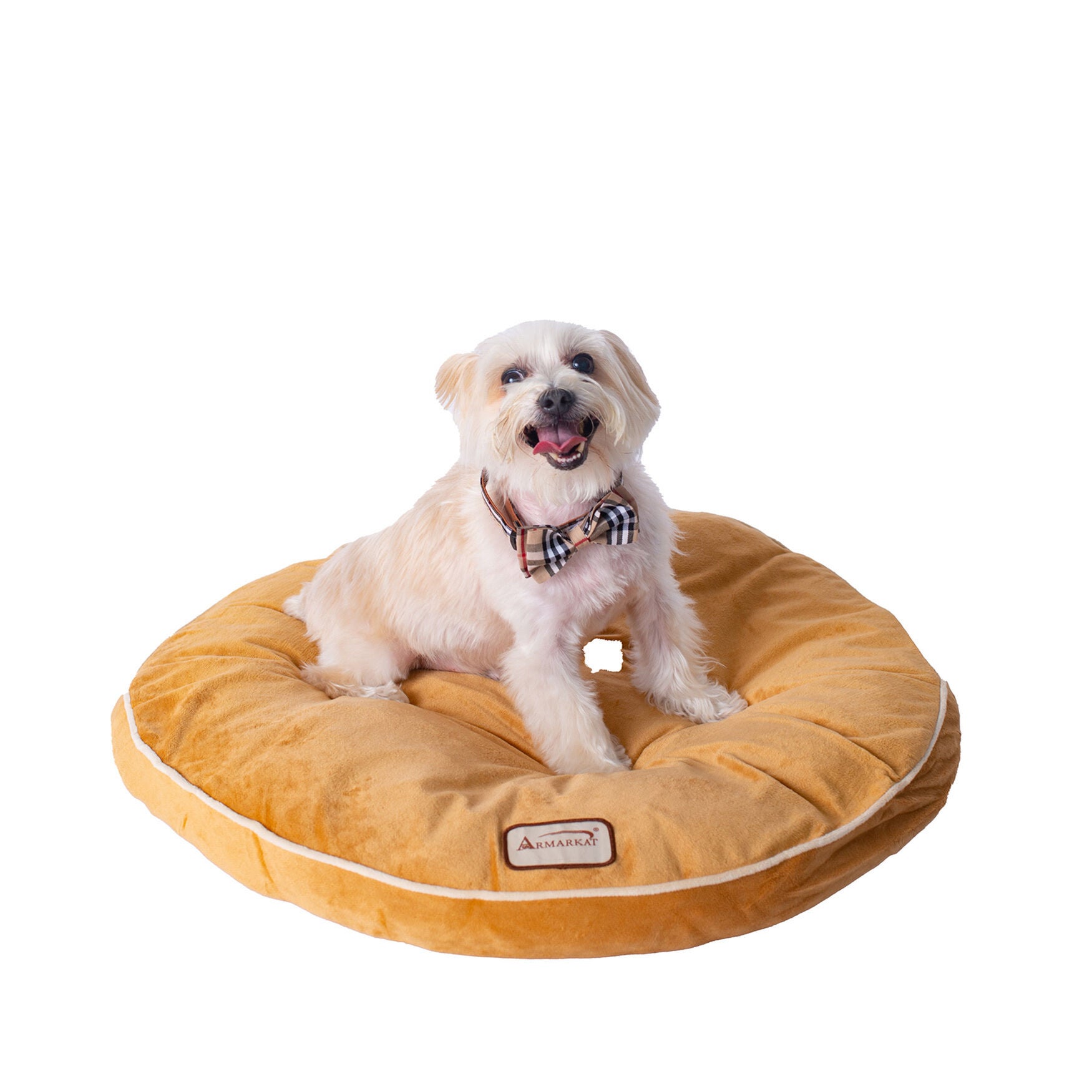 Poly Fill Dog Cushion Bed Pad, Earth Brown, BROWN, hi-res image number 0