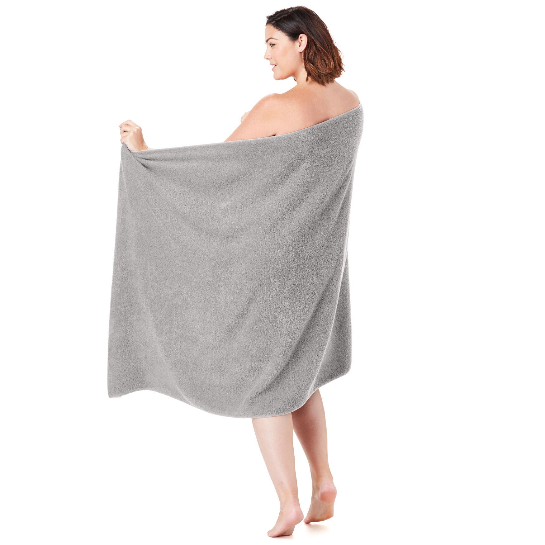 XXL Bath Sheet, SILVER, hi-res image number 0