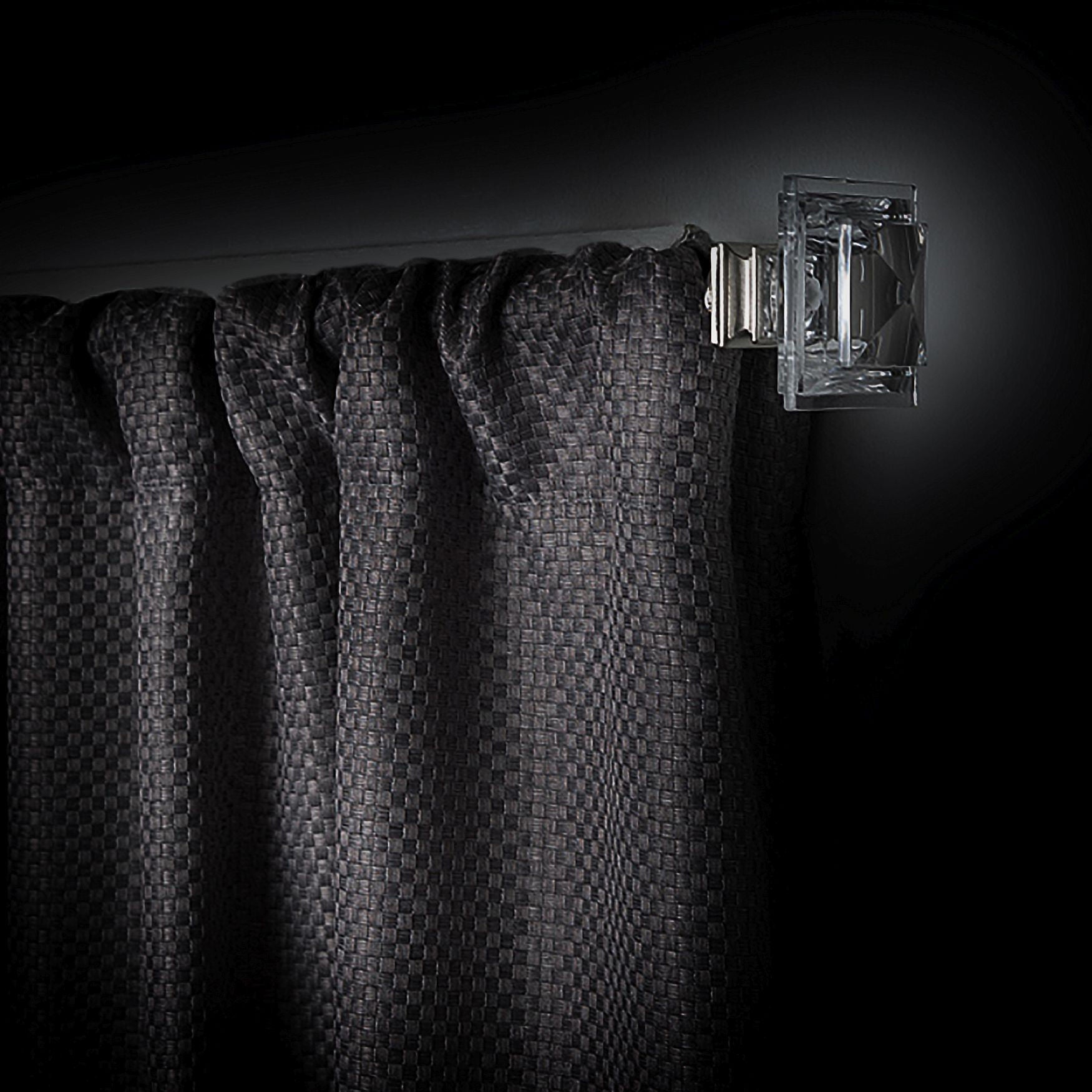 Innovative Decorative Room Darkening Wrap Around Rod & Finial 48-86, , alternate image number 9