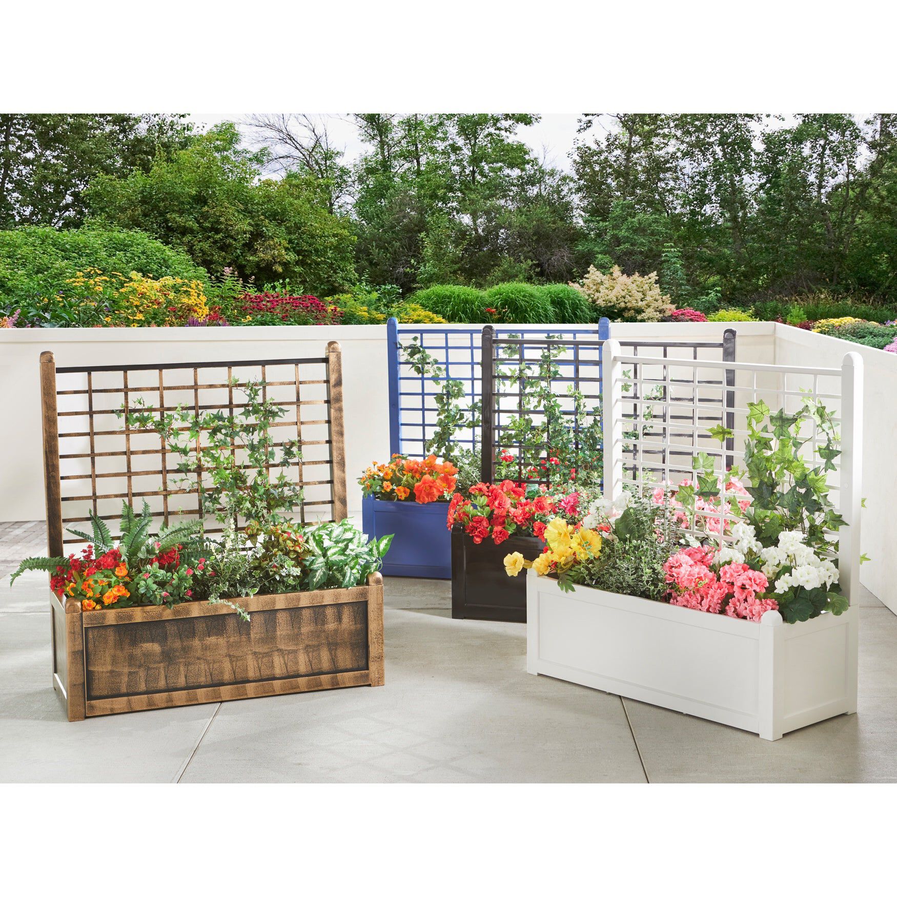 Flower Box With Trellis