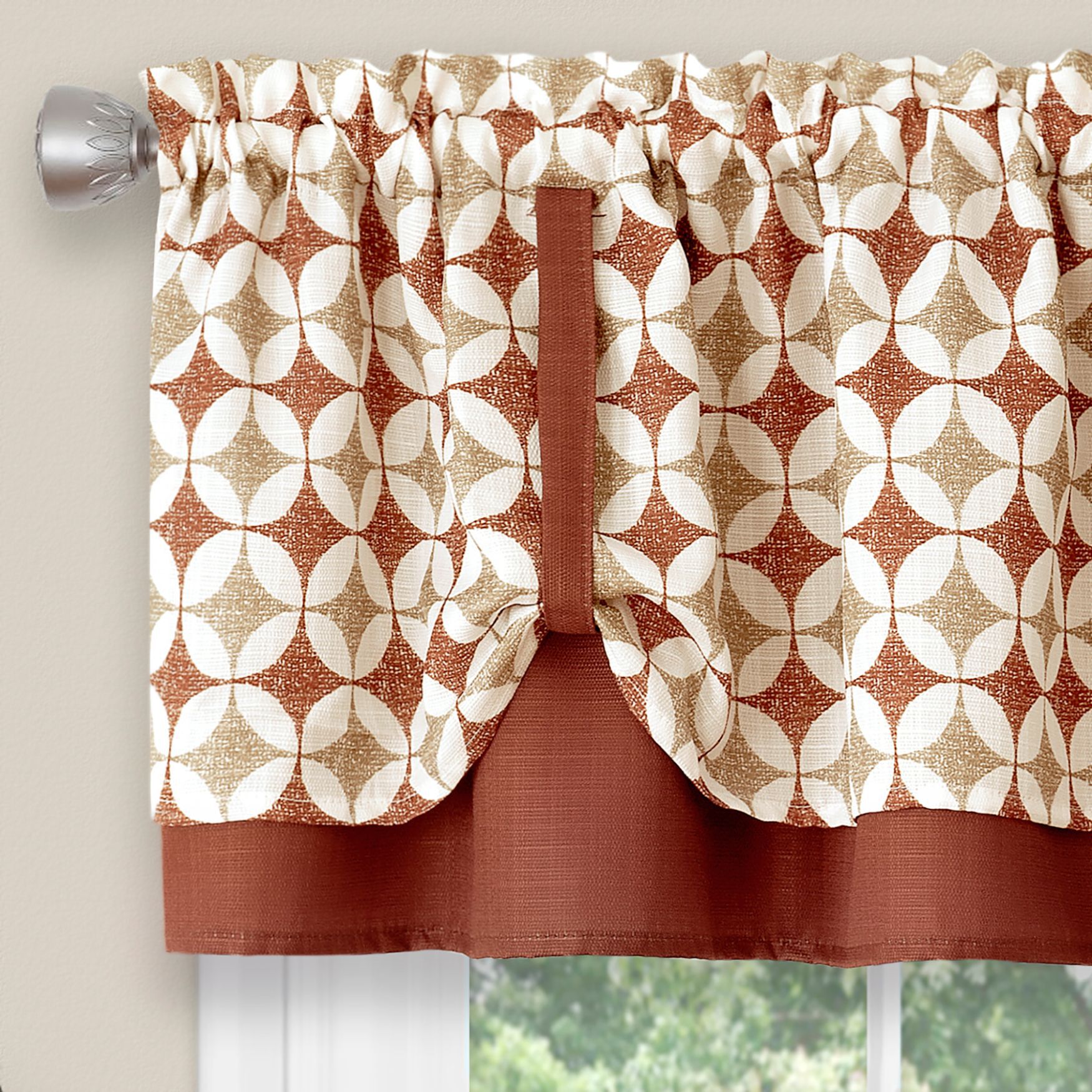 Callie Window Curtain Tier Pair and Valance Set - 58x24, , alternate image number 9