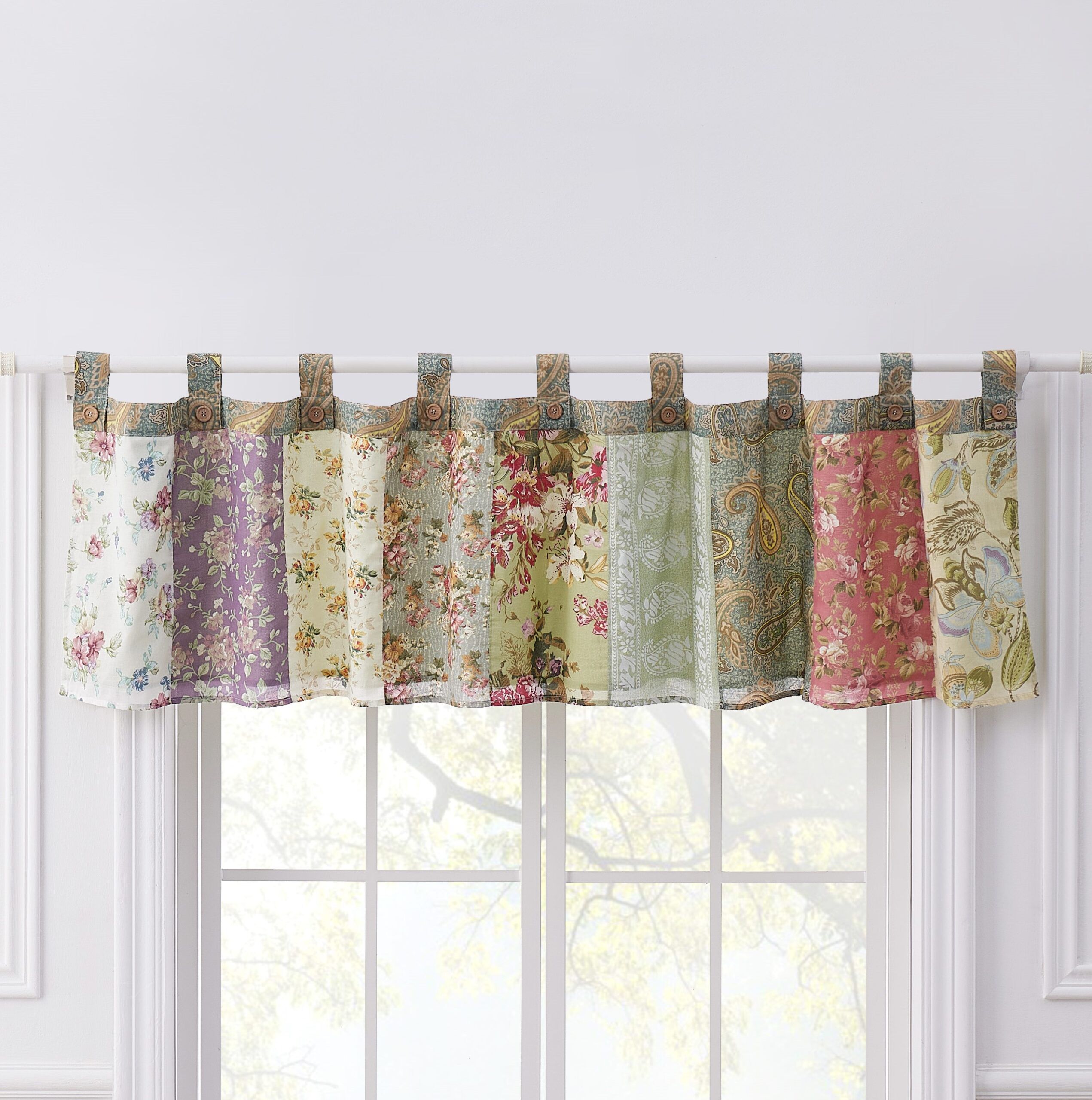 Blooming Prairie Window Valance Curtains, MULTI, alternate image number 2