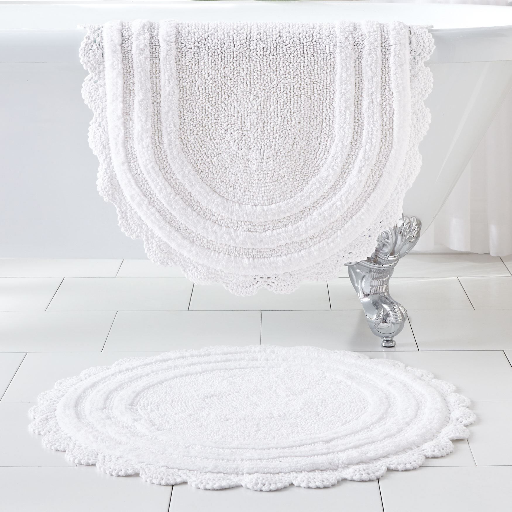Crochet Bath Mat Collection, , hi-res image number 0