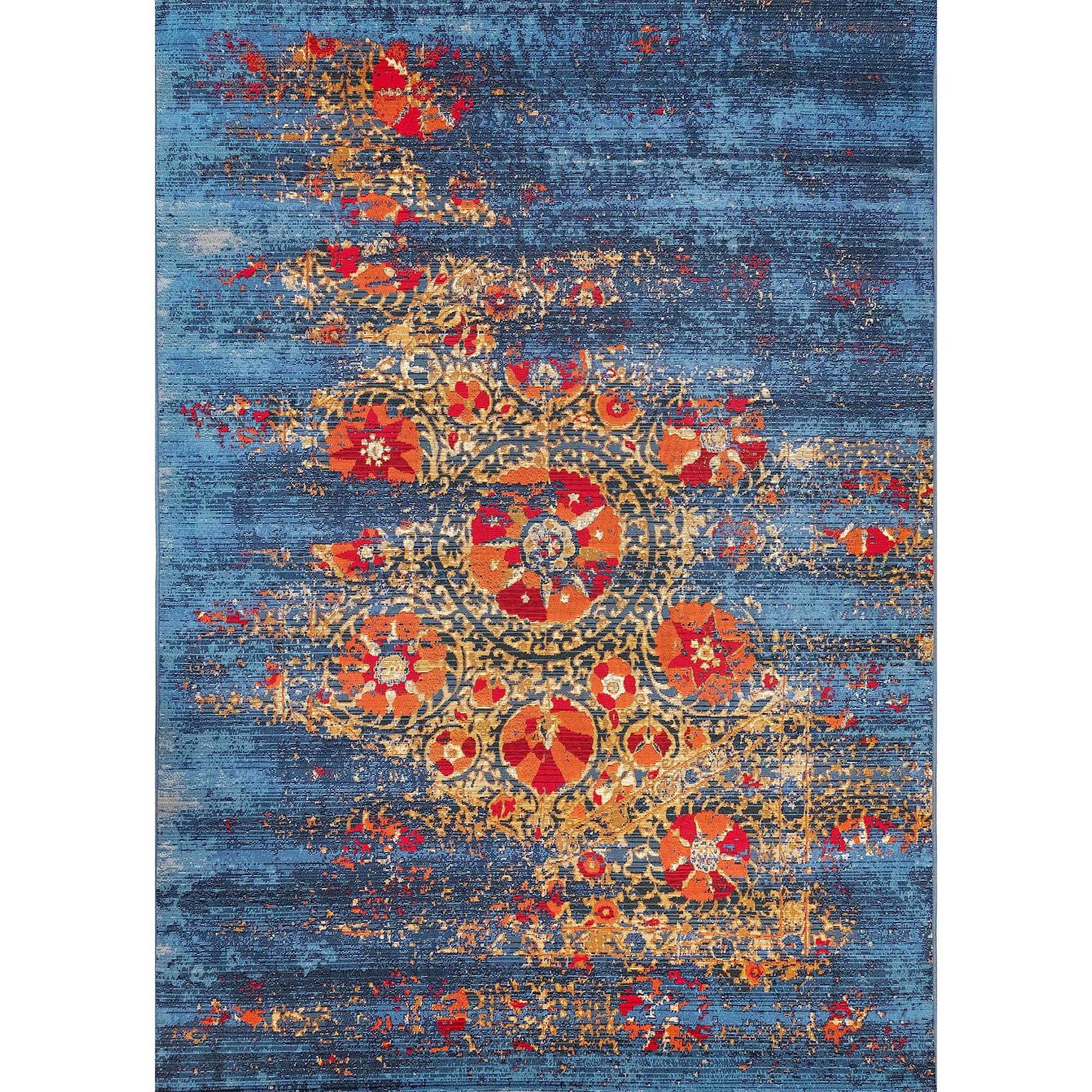 Liora Manne Marina Suzanie Indoor/Outdoor Rug, BLUE, hi-res image number 0