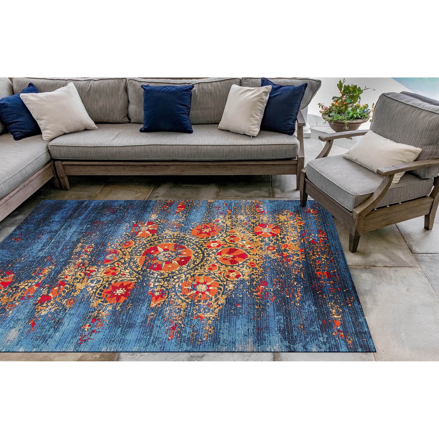 Liora Manne Marina Suzanie Indoor/Outdoor Rug, , on-hover image number 1