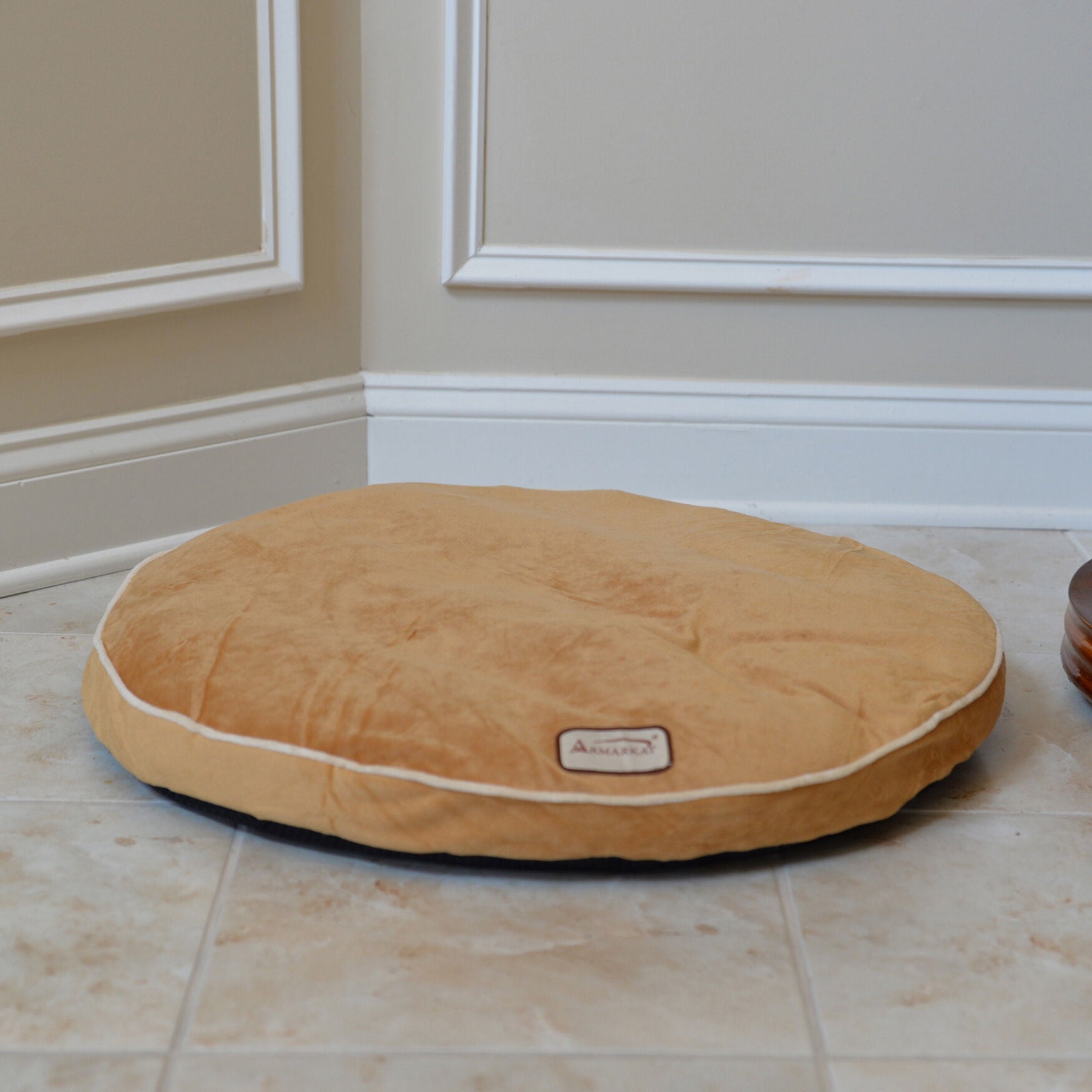 Poly Fill Dog Cushion Bed Pad, Earth Brown, , on-hover image number 1