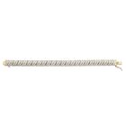 Yellow Gold Plated Tennis Bracelet (10mm), Genuine Diamond Accent 7", , alternate image number null