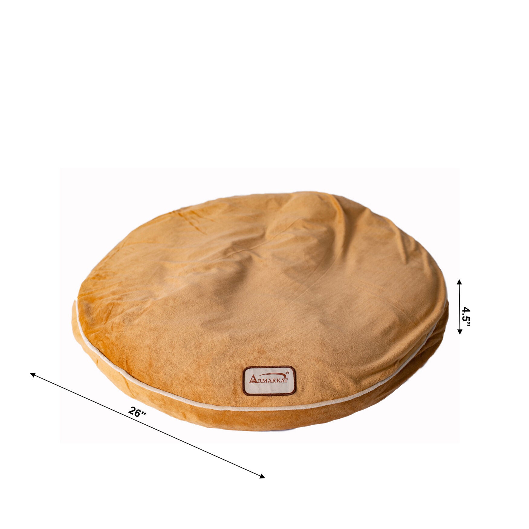 Poly Fill Dog Cushion Bed Pad, Earth Brown, , alternate image number 2