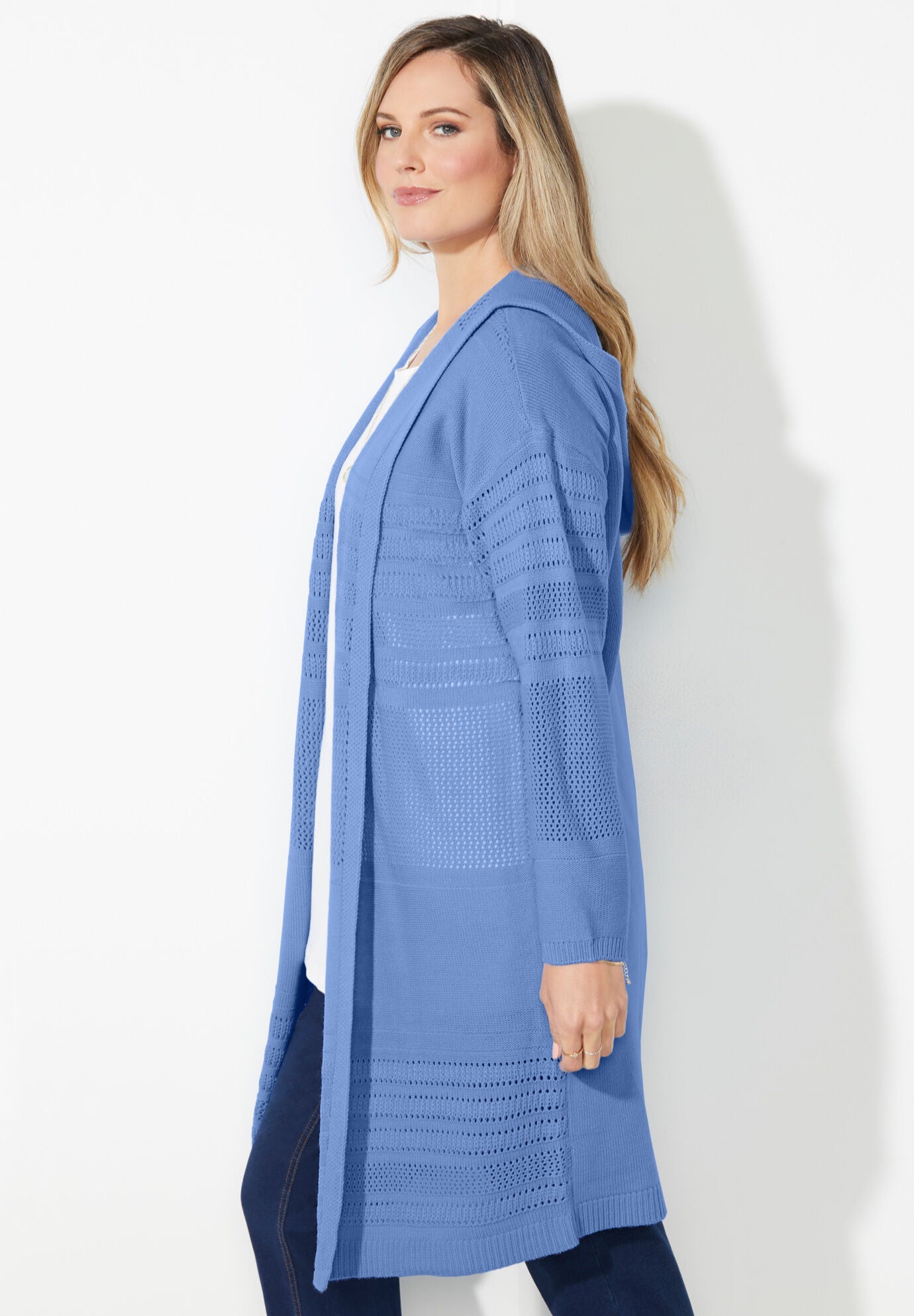 Liz&Me&reg; Hooded Sweater Coat, , alternate image number 2