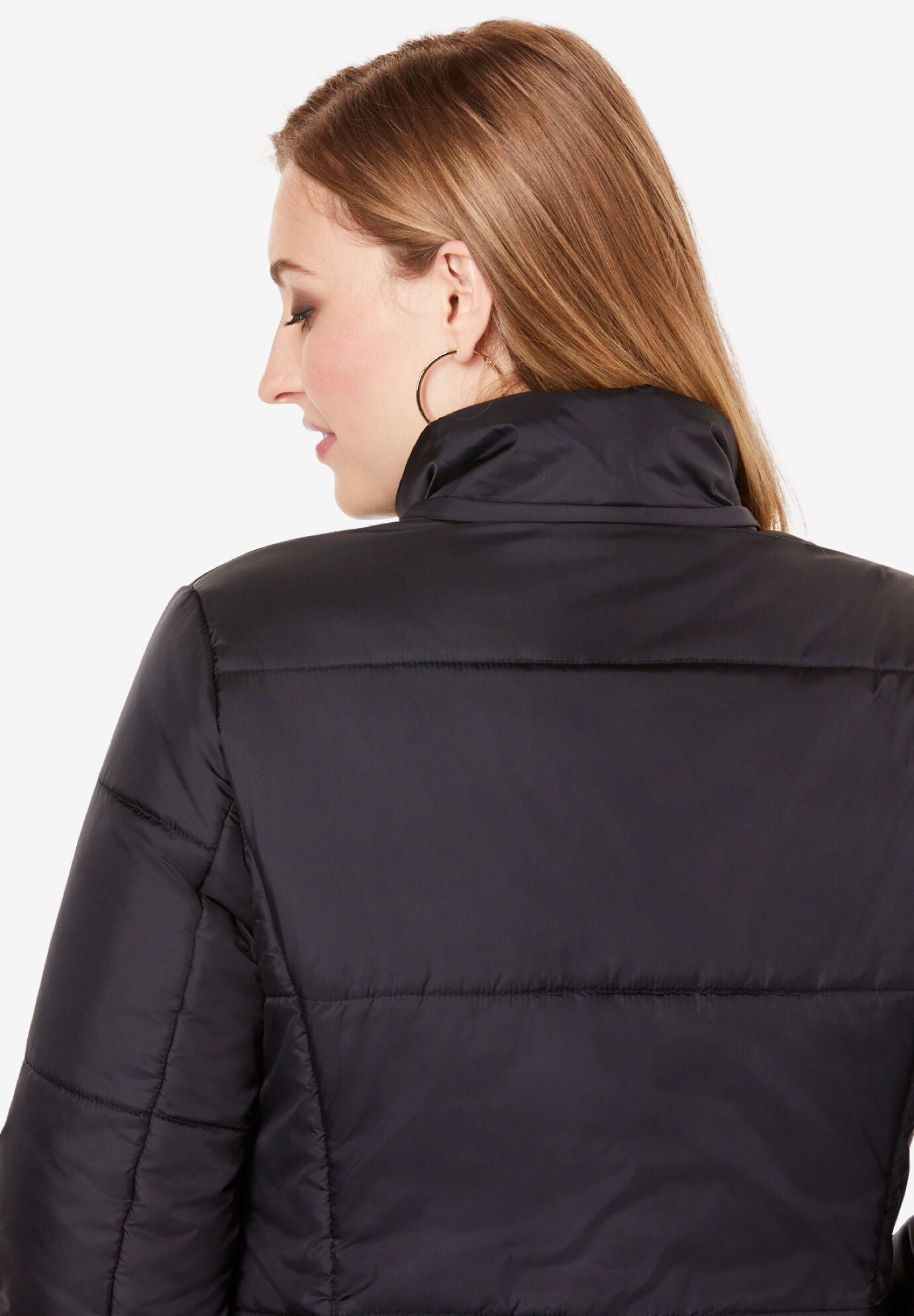 Long Puffer Coat, , alternate image number 3