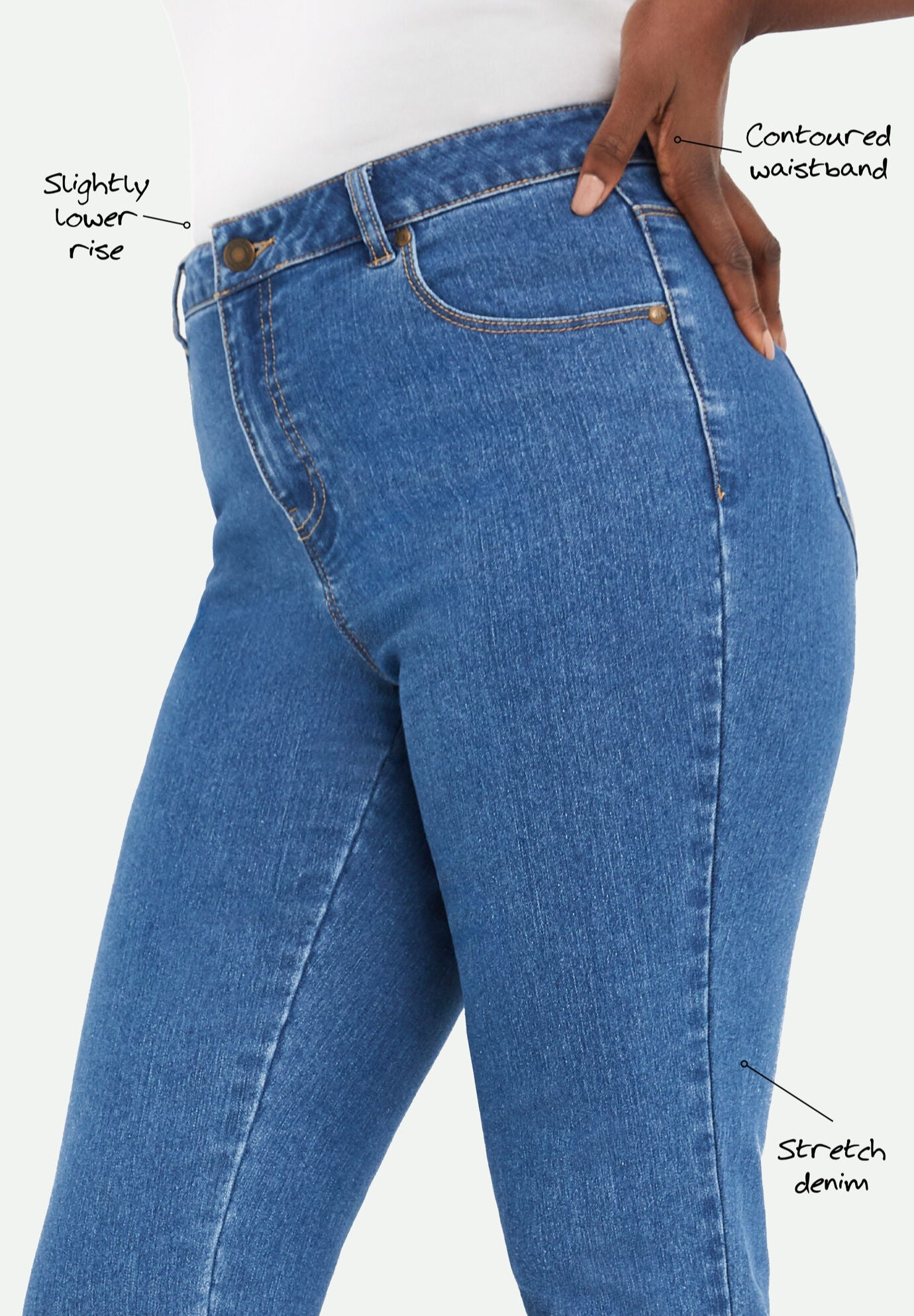 True Fit Stretch Denim Bootcut Jean, , alternate image number 3
