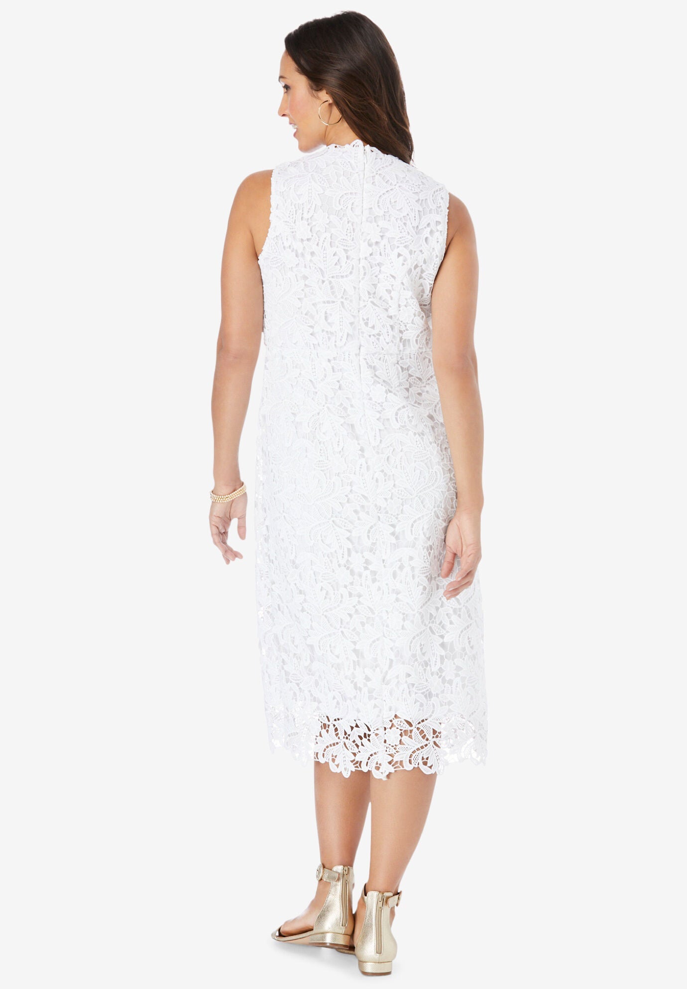 Lace Midi Dress, , on-hover image number 1