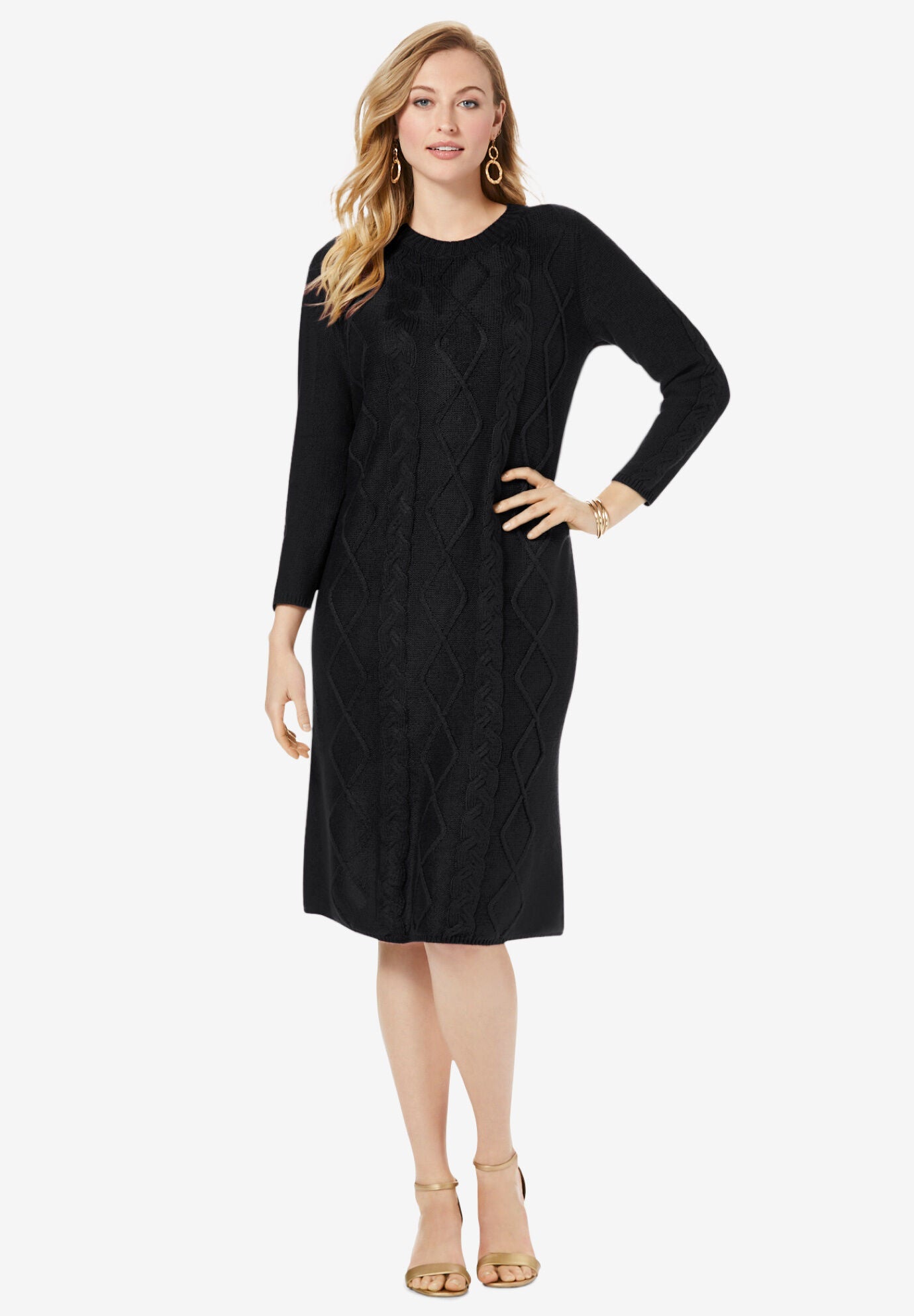 Cable Sweater Dress