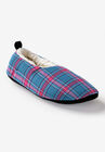 Sherpa lined sock slipper, GREY PLAID, hi-res image number null