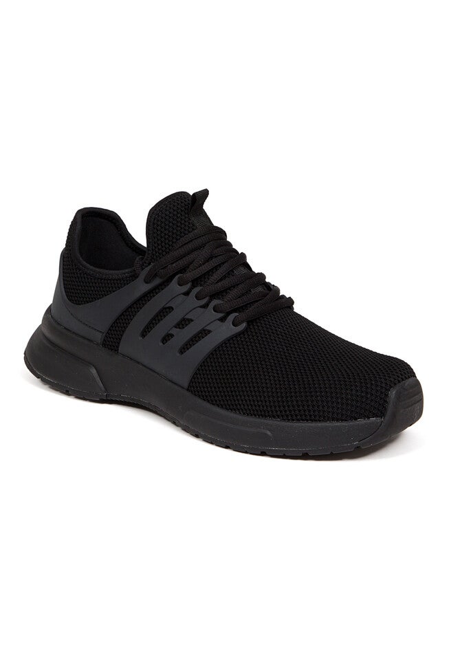 Cortez Slip-Resistant Work Shoes, BLACK, hi-res image number 0