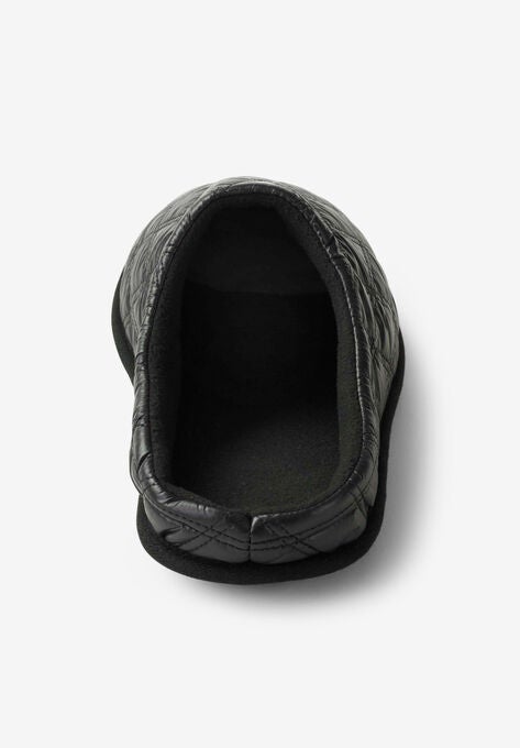Nylon Quilted Fleece Lined Slide Slipper, , on-hover image number null