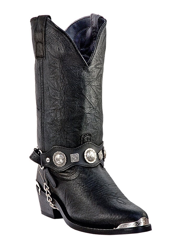 Dingo 12 inches Concho Western Boots, BLACK, hi-res image number null