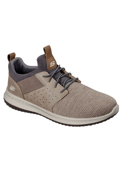 Skechers® Delson-Camben Lightweight Slip-On Sneakers, TAUPE, hi-res image number null