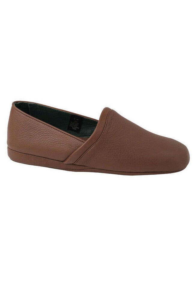 L.B. Evans Aristocrat Opera Leather Slippers, BROWN, hi-res image number null