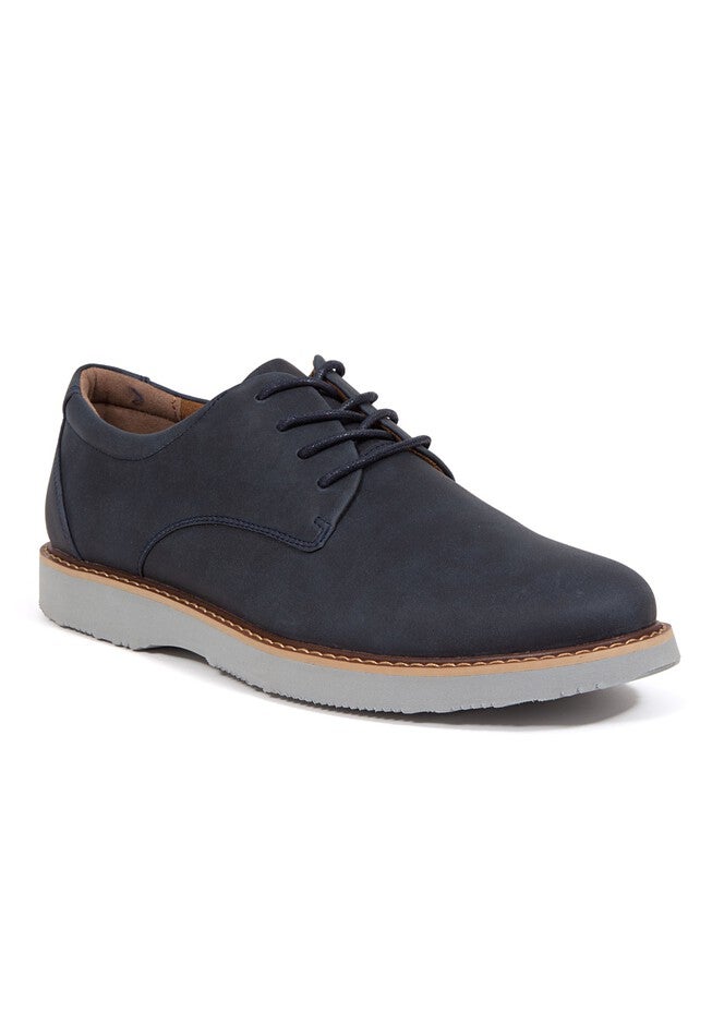 Deer Stags® Walkmaster Plain Toe Oxford Shoes with S.U.P.R.O. 2.0 Memory Foam, NAVY, hi-res image number null
