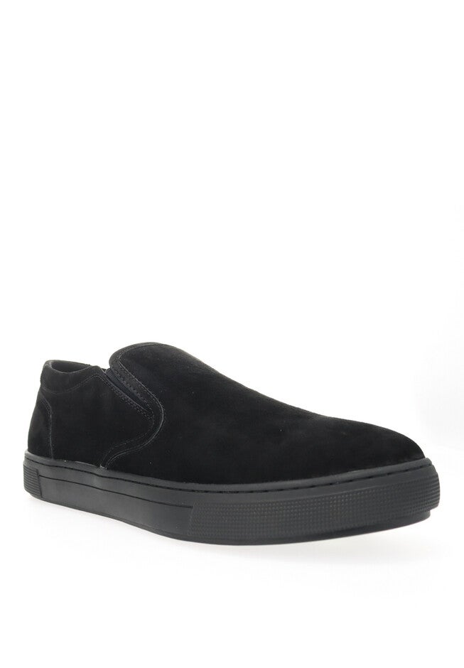 Propet Kip Men'S Suede Slip On Sneakers, BLACK, hi-res image number null