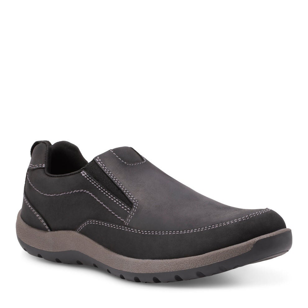 Tanner Leather Slip On, BLACK, hi-res image number 0