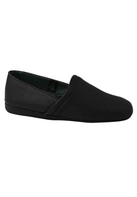 L.B. Evans Aristocrat Opera Leather Slippers, BLACK, hi-res image number null