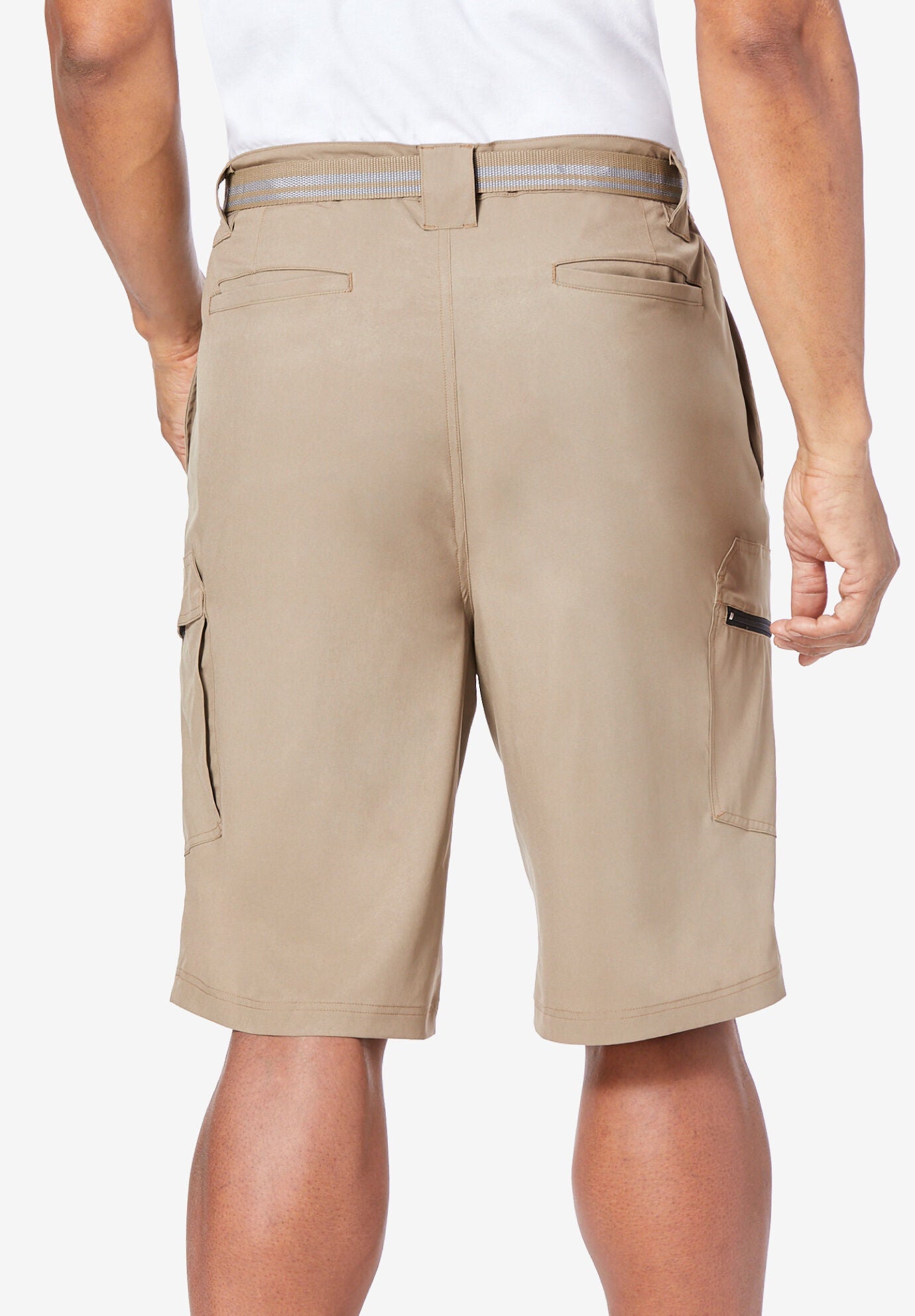 10 inches Nylon Belted Flex Cargo Short, , on-hover image number 1