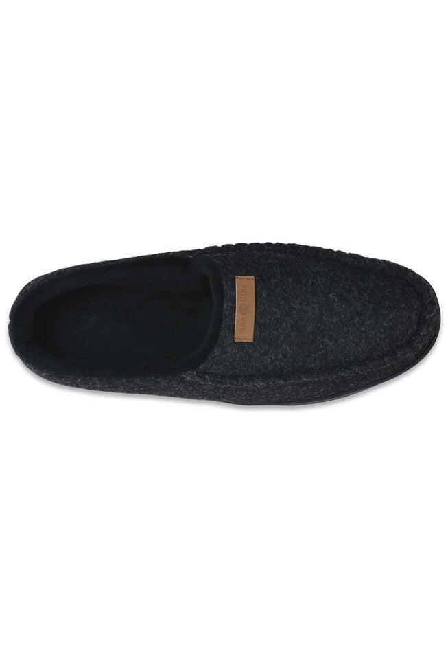 Mens Faux Wool Clog Slipper With Velour Lining Slippers, , alternate image number 2