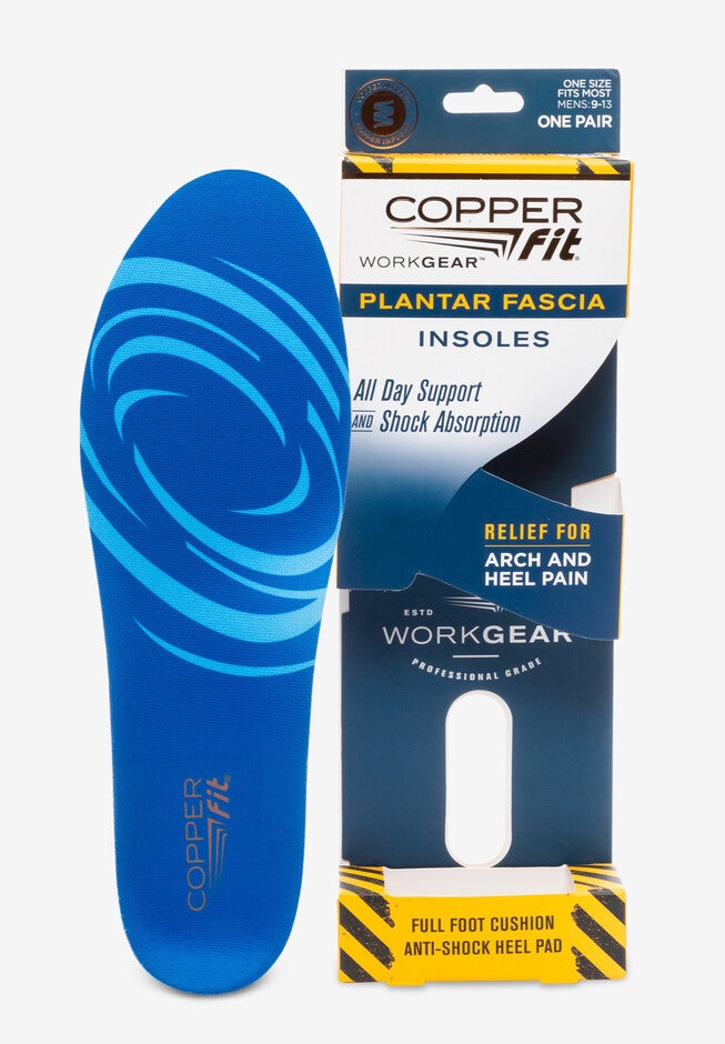 Copper Fit Plantar Fascia Insoles, BLUE, hi-res image number 0