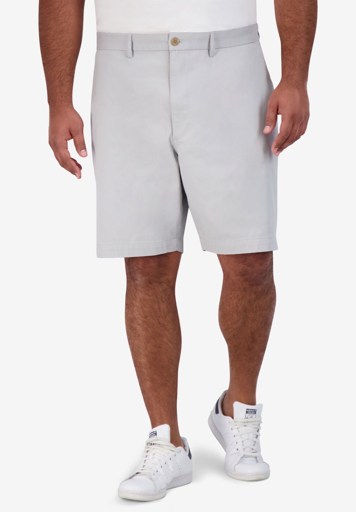 Chaps&reg;. Coastland Wash Stretch 9 inches Flat Front Short, HARBOR MIST, hi-res image number 0