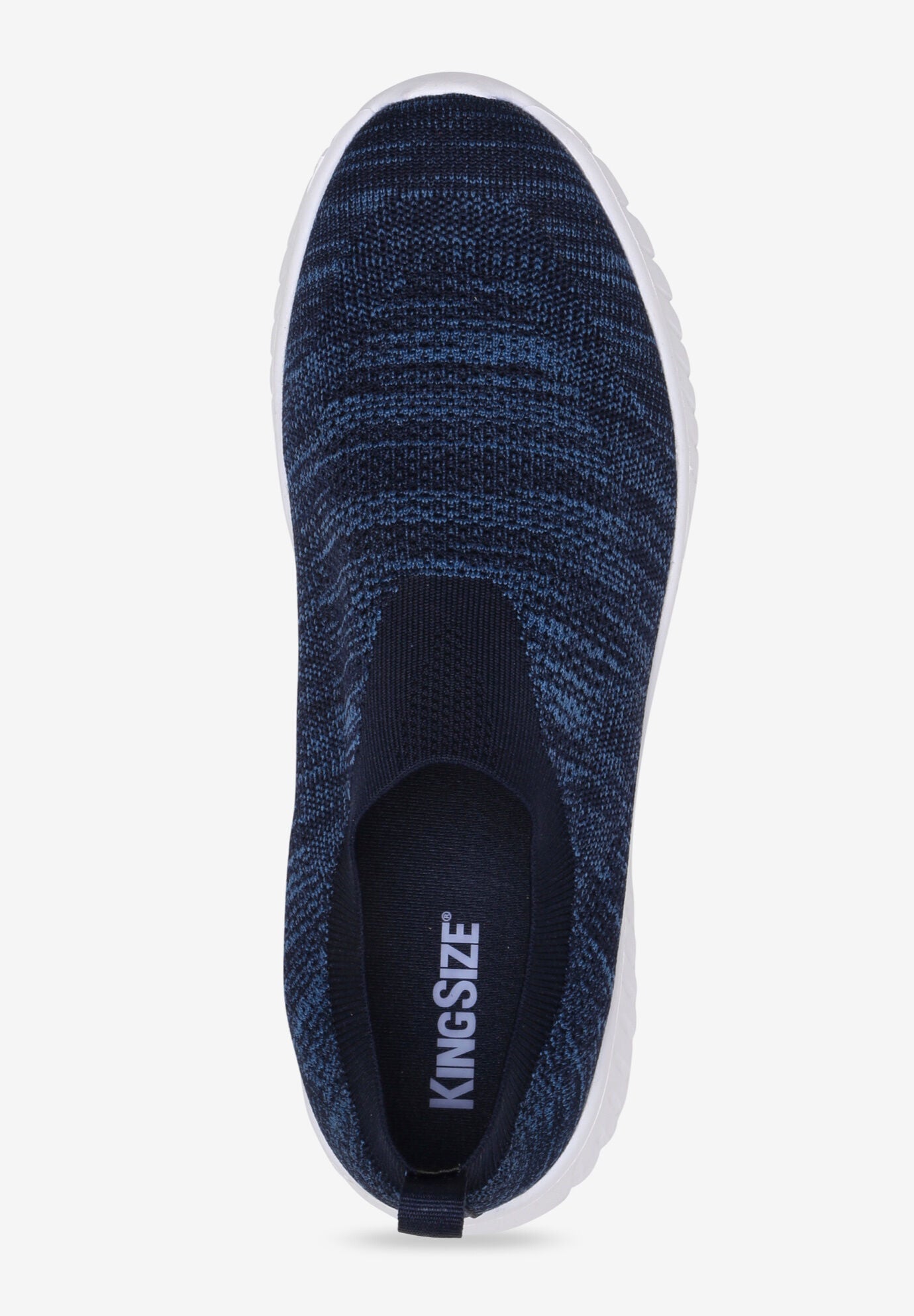 Athletic Knit Stretch Sneaker, NAVY MARL, on-hover image number 1